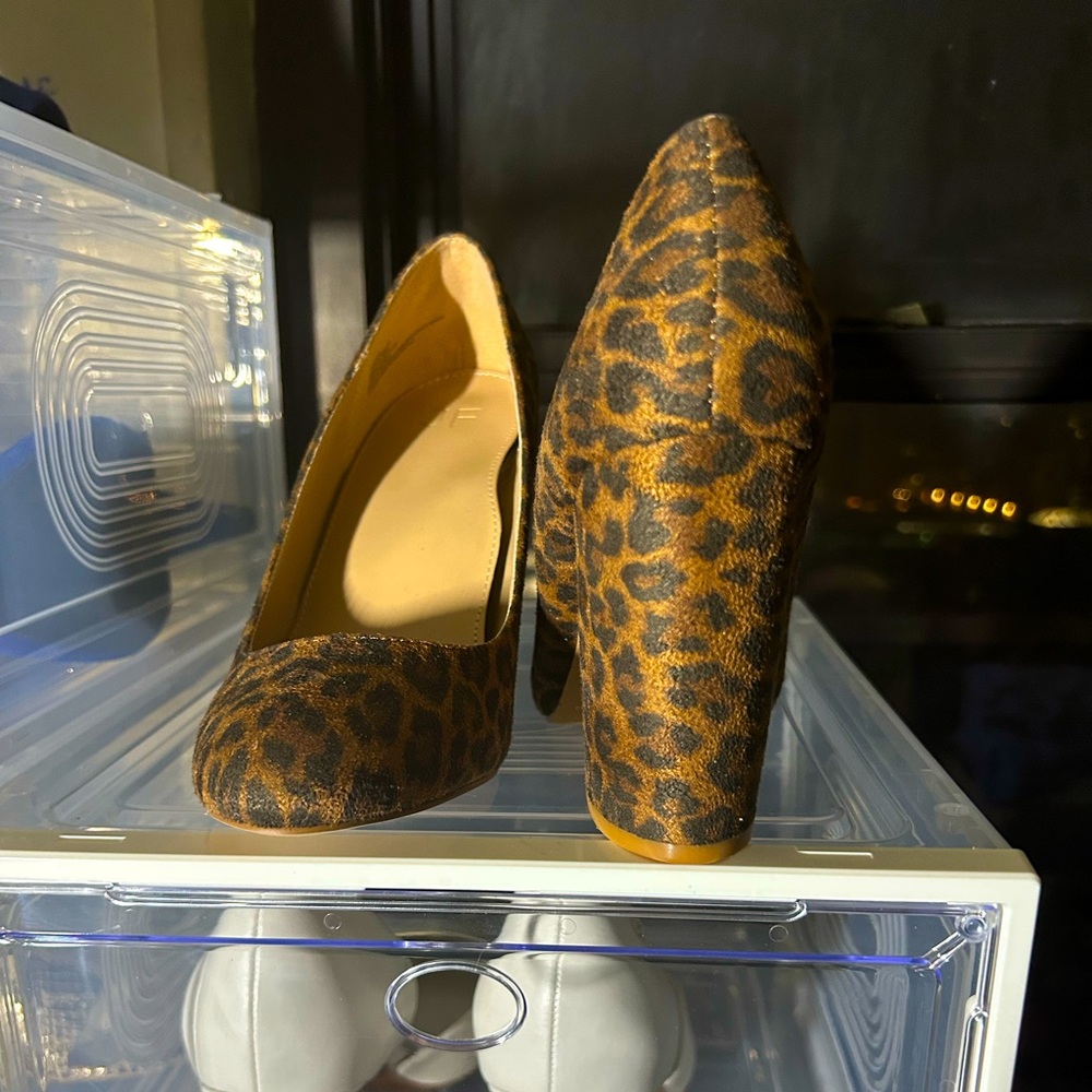 High-heeled Leopard Print Pumps by Just Fab, Size 9